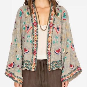 JOHNNY WAS EMBROIDERED KIMONO